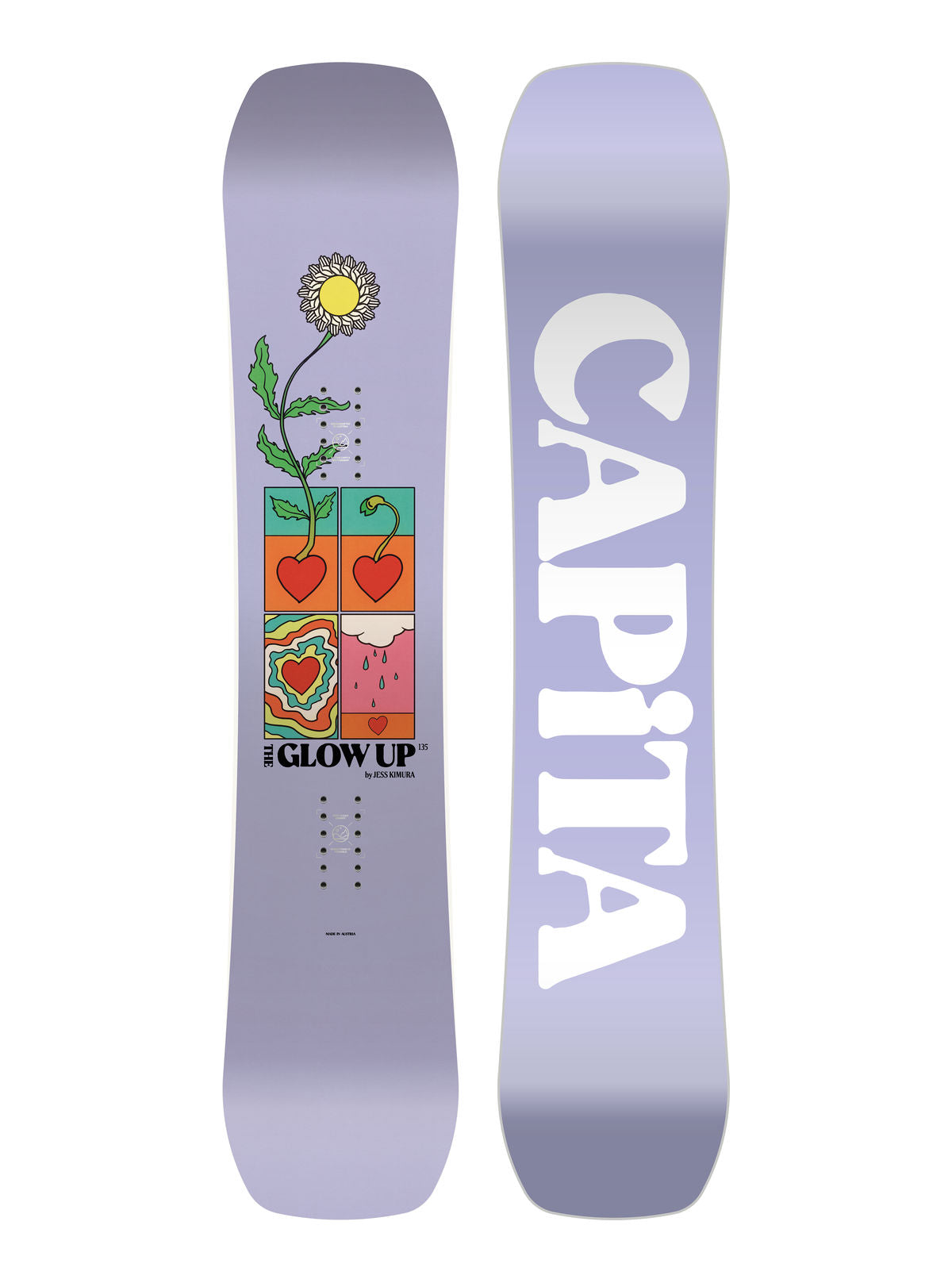 Kids' Capita Glow Up by Jess Kimura Snowboard - Graphic - Capita All Mountain