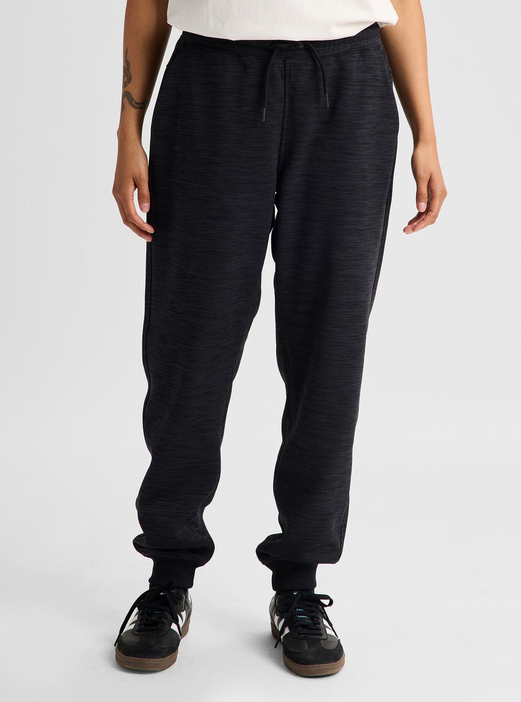 Women's Burton Oak Fleece Pants - True Black Heather - Burton Pants Apparel - alternate view 3