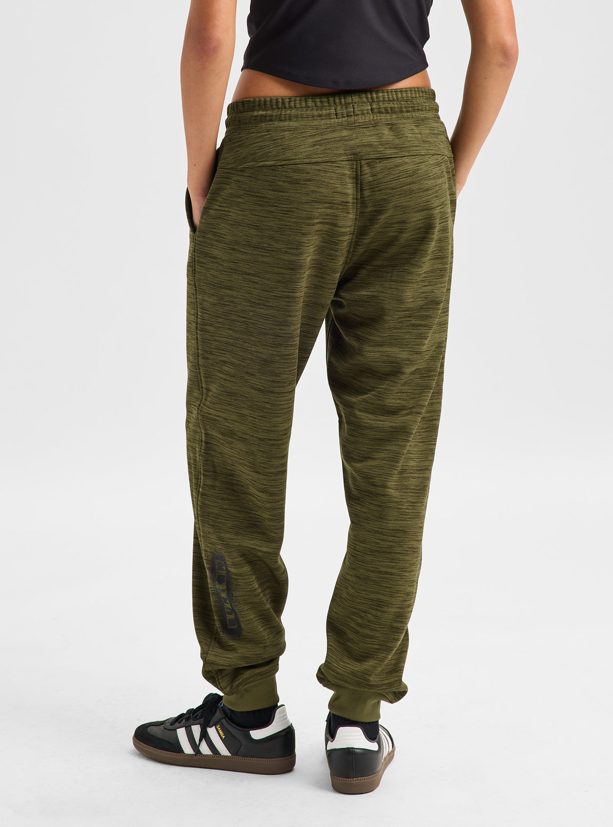 Women's Burton Oak Fleece Pants - Dried Moss Htr - Burton Pants Apparel - alternate view 4