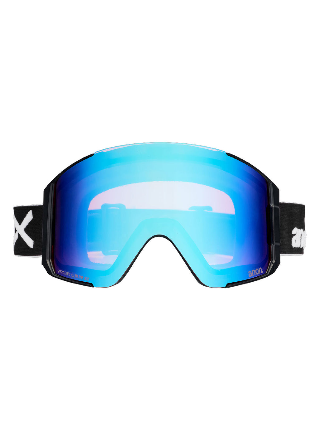 Anon Sync Goggles + Bonus Lens + MFI Face Mask - Black / Perceive Variable Blue - Anon M-Fusion Goggle - alternate view 2