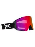 Anon Sync Goggles + Bonus Lens + MFI Face Mask - Black/Perceive Sunny Red - M-Fusion Goggle