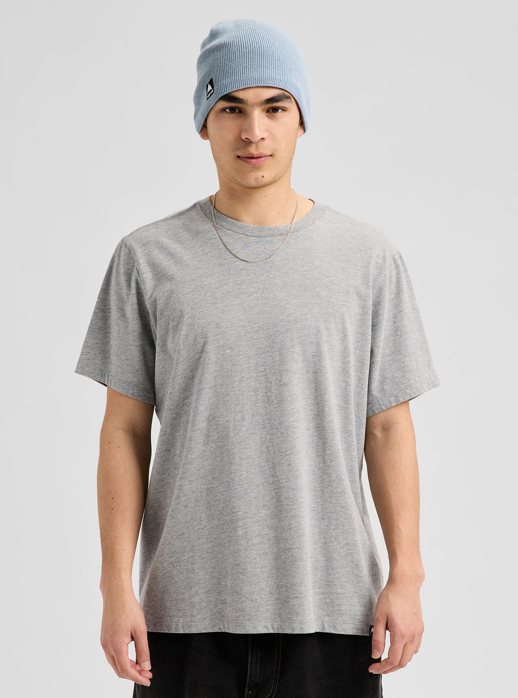 Men's Burton Classic Short Sleeve T-Shirt - Gray Heather - Burton SS Tee Apparel - alternate view 3