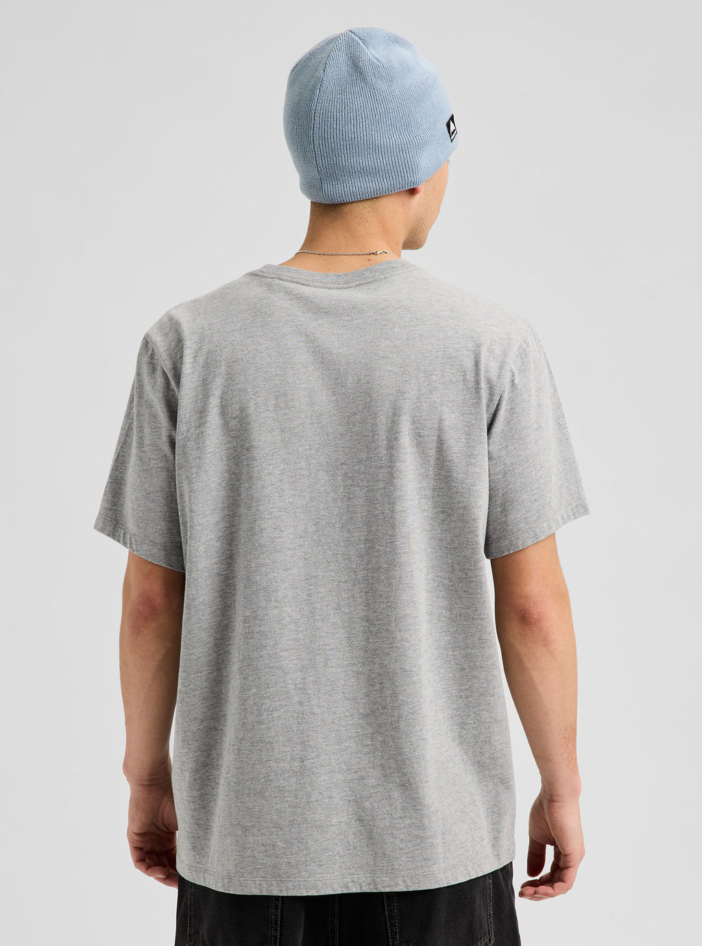 Men's Burton Classic Short Sleeve T-Shirt - Gray Heather - Burton SS Tee Apparel - alternate view 4