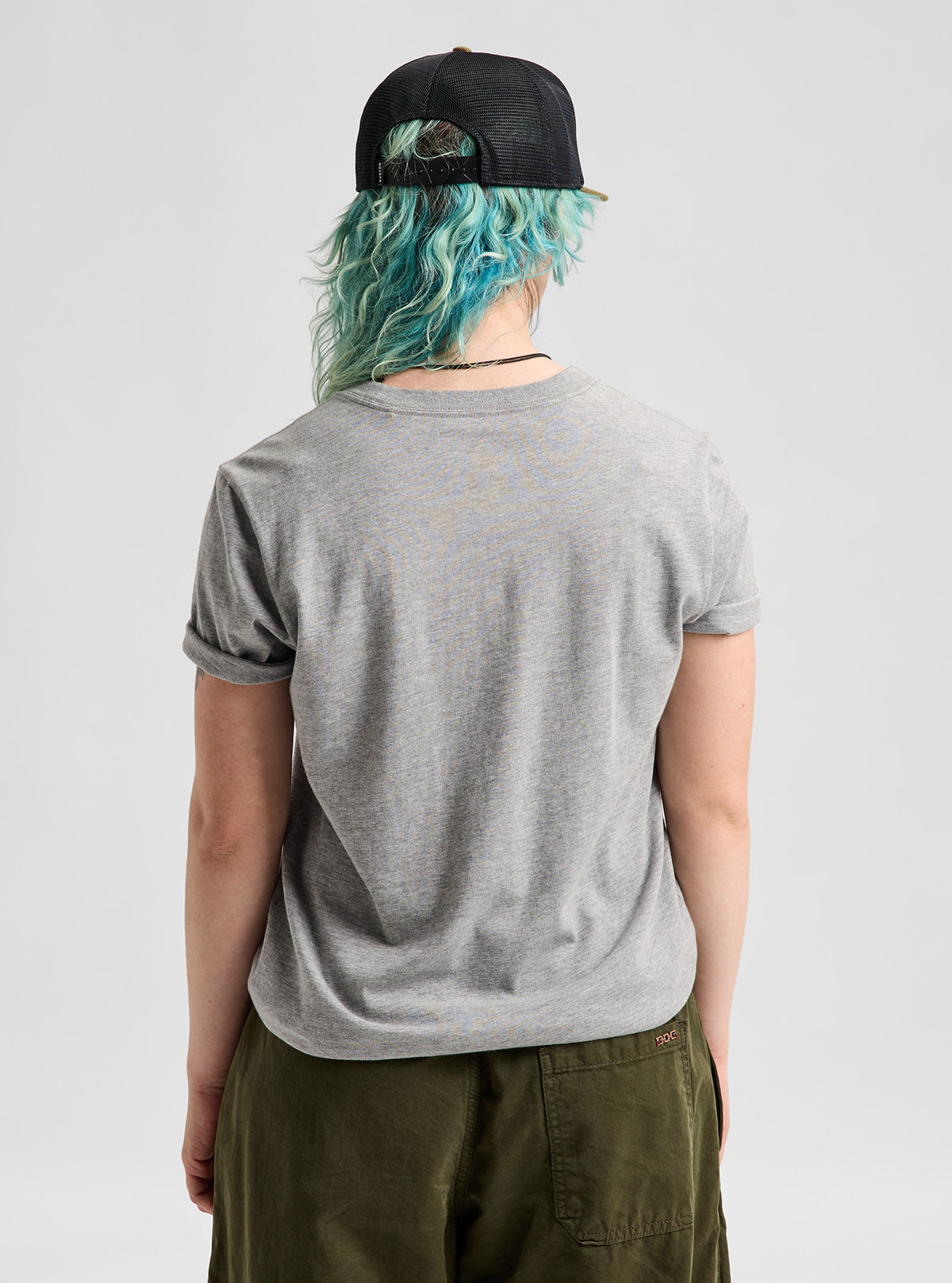 Men's Burton Classic Short Sleeve T-Shirt - Gray Heather - Burton SS Tee Apparel - alternate view 8