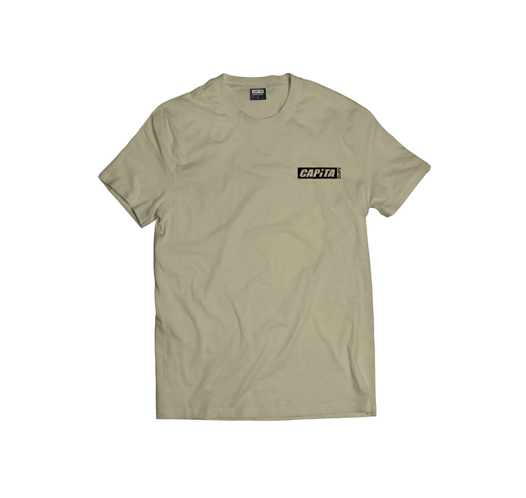 Capita Skull Tee - Khaki - Capita SS Tee Apparel