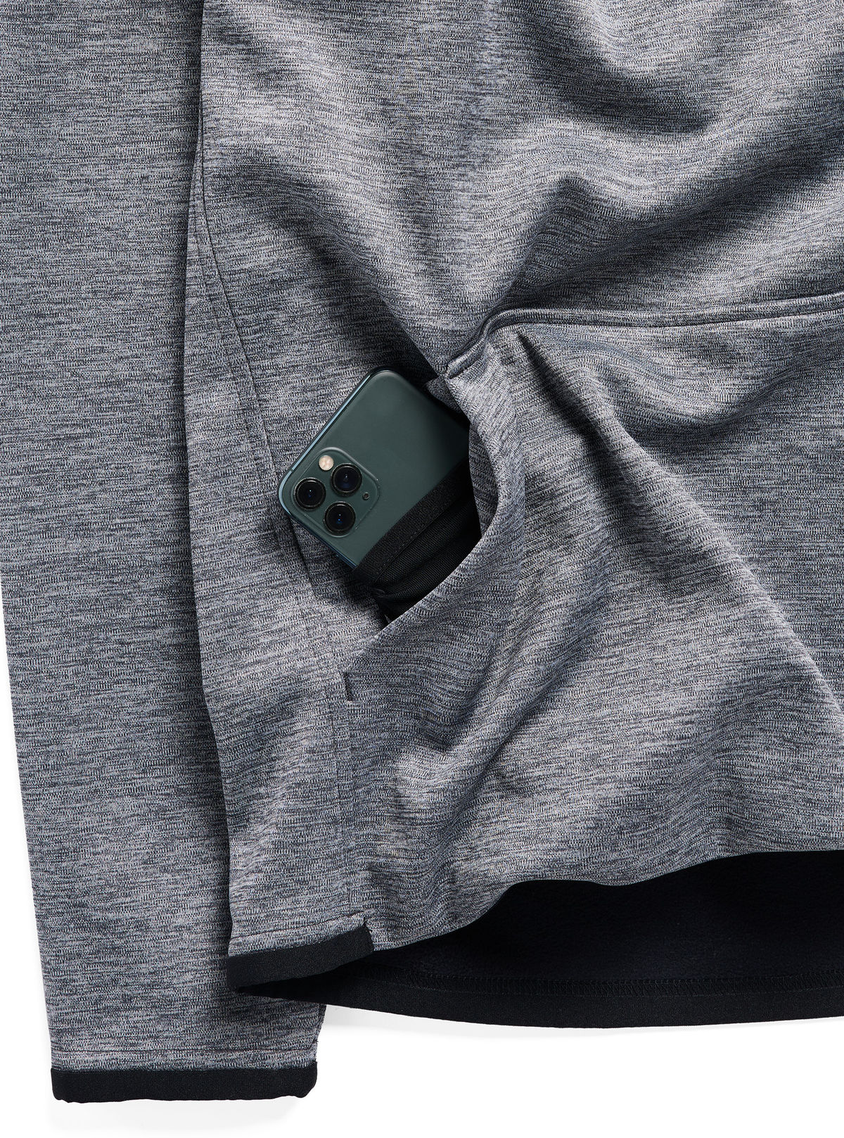 Women's Burton Crown Weatherproof Pullover Fleece - True Black Heather - Burton Pullover Hoodie Apparel - alternate view 5