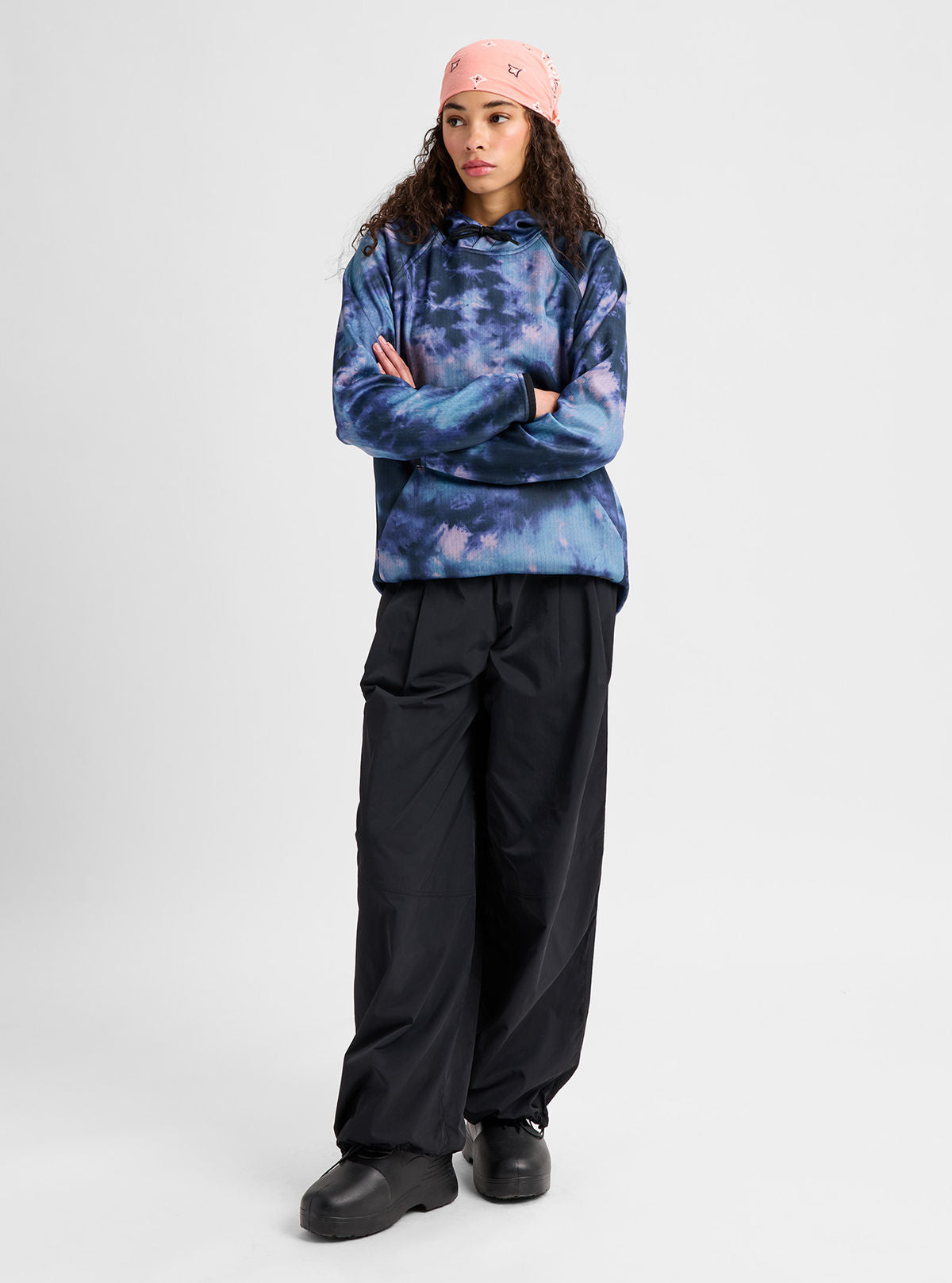 Women's Burton Crown Weatherproof Pullover Fleece - Crystal Dye - Burton Pullover Hoodie Apparel - alternate view 2