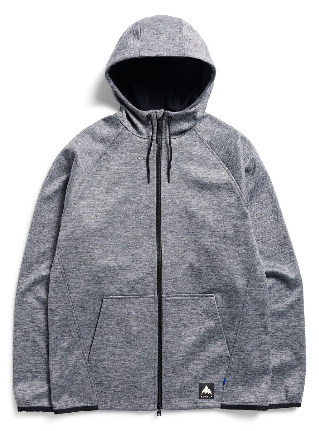 Men's Burton Crown Weatherproof Full-Zip Fleece - True Black Heather - Burton Full Zip Apparel