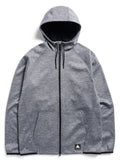 Men's Burton Crown Weatherproof Full-Zip Fleece - True Black Heather - Burton Full Zip Apparel