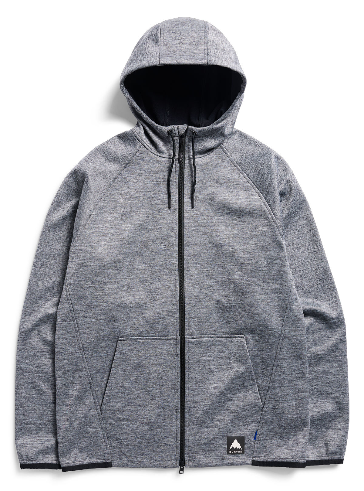 Men's Burton Crown Weatherproof Full-Zip Fleece - True Black Heather - Burton Full Zip Apparel