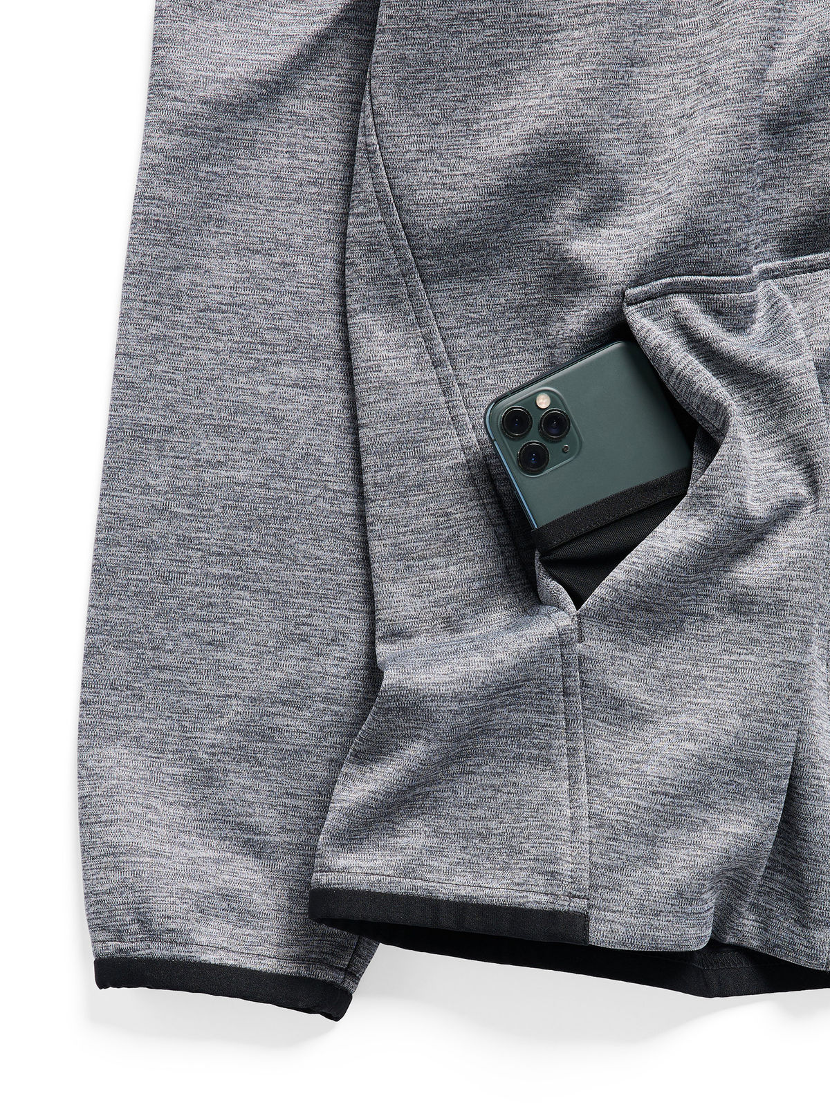 Men's Burton Crown Weatherproof Full-Zip Fleece - True Black Heather - Burton Full Zip Apparel - alternate view 5