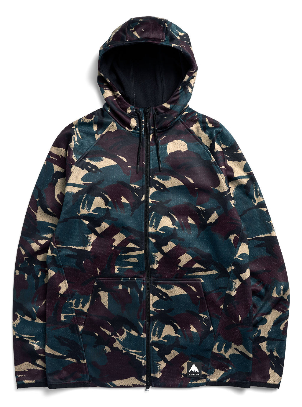 Men's Burton Crown Weatherproof Full-Zip Fleece - Seersucker Camo - Burton Full Zip Apparel