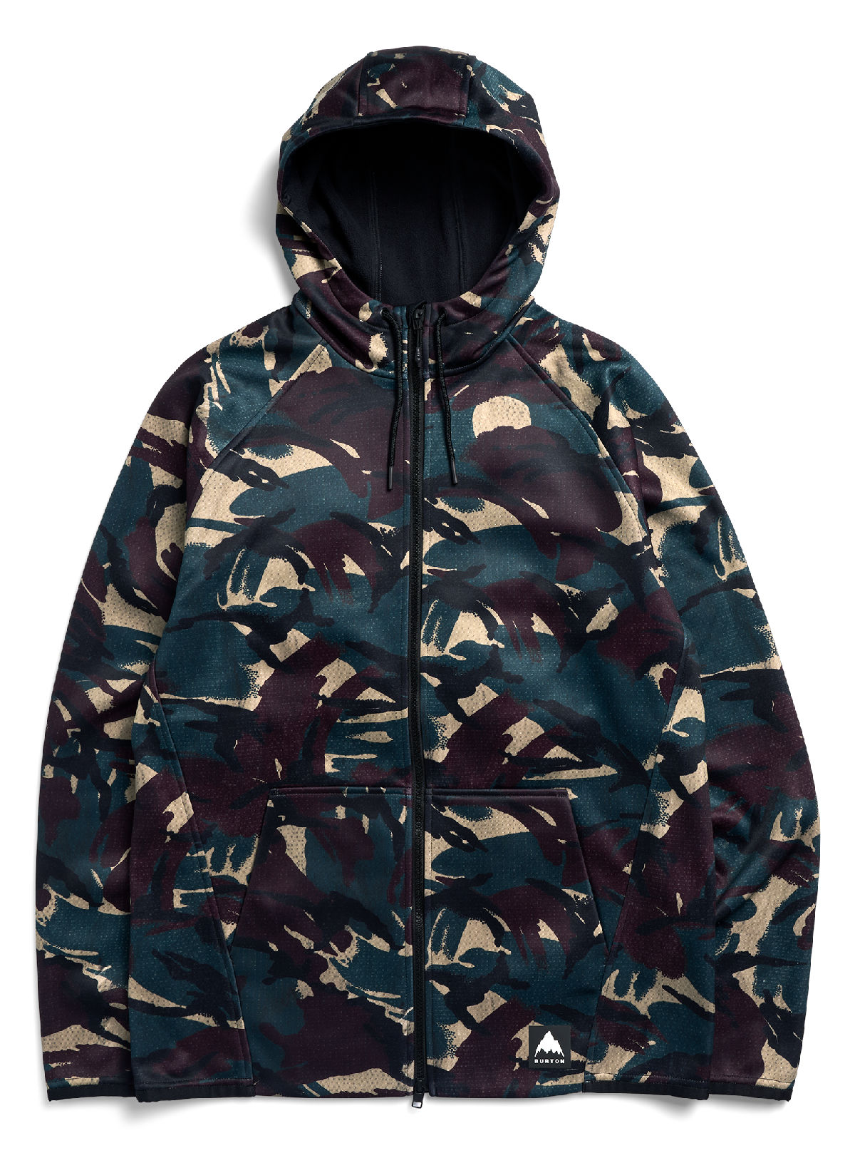 Men's Burton Crown Weatherproof Full-Zip Fleece - Seersucker Camo - Burton Full Zip Apparel