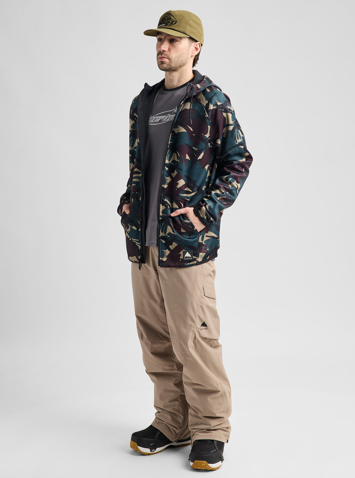 Men's Burton Crown Weatherproof Full-Zip Fleece - Seersucker Camo - Burton Full Zip Apparel - alternate view 2