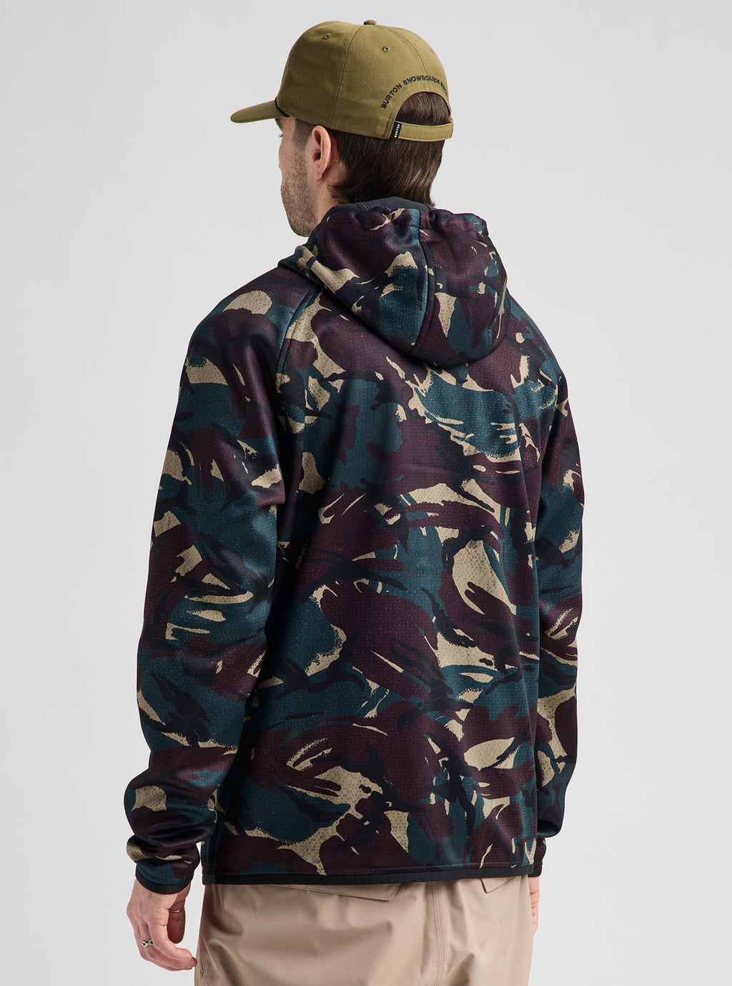 Men's Burton Crown Weatherproof Full-Zip Fleece - Seersucker Camo - Burton Full Zip Apparel - alternate view 4