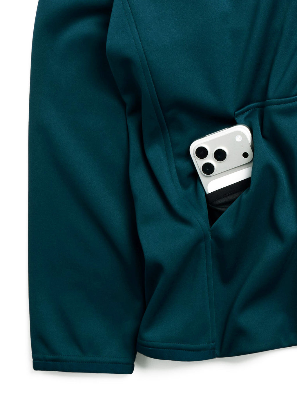 Men's Burton Crown Weatherproof Full-Zip Fleece - Atlantic Teal - Burton Full Zip Apparel - alternate view 2