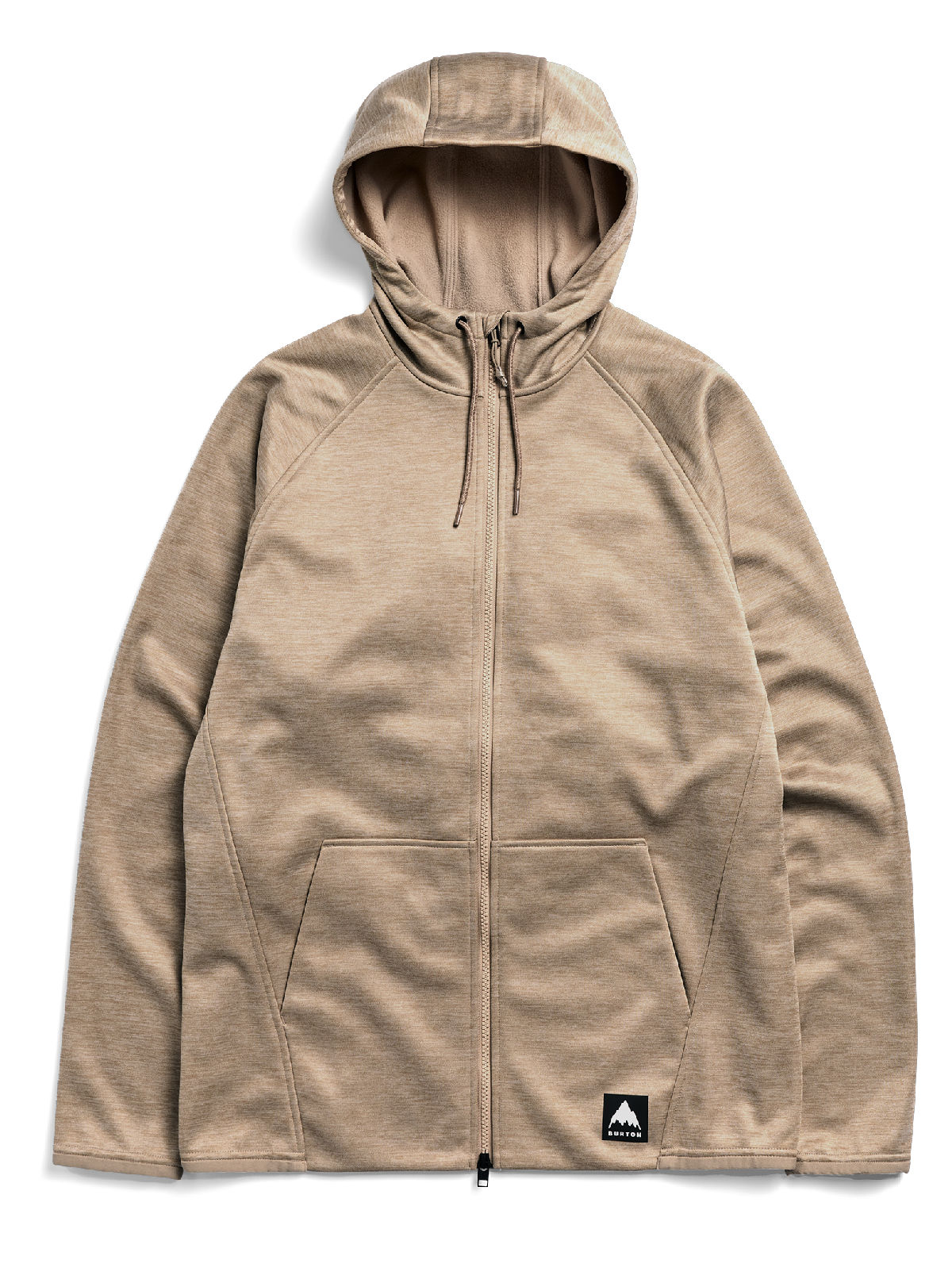Men's Burton Crown Weatherproof Full-Zip Fleece - Summit Taupe Heather - Burton Full Zip Apparel