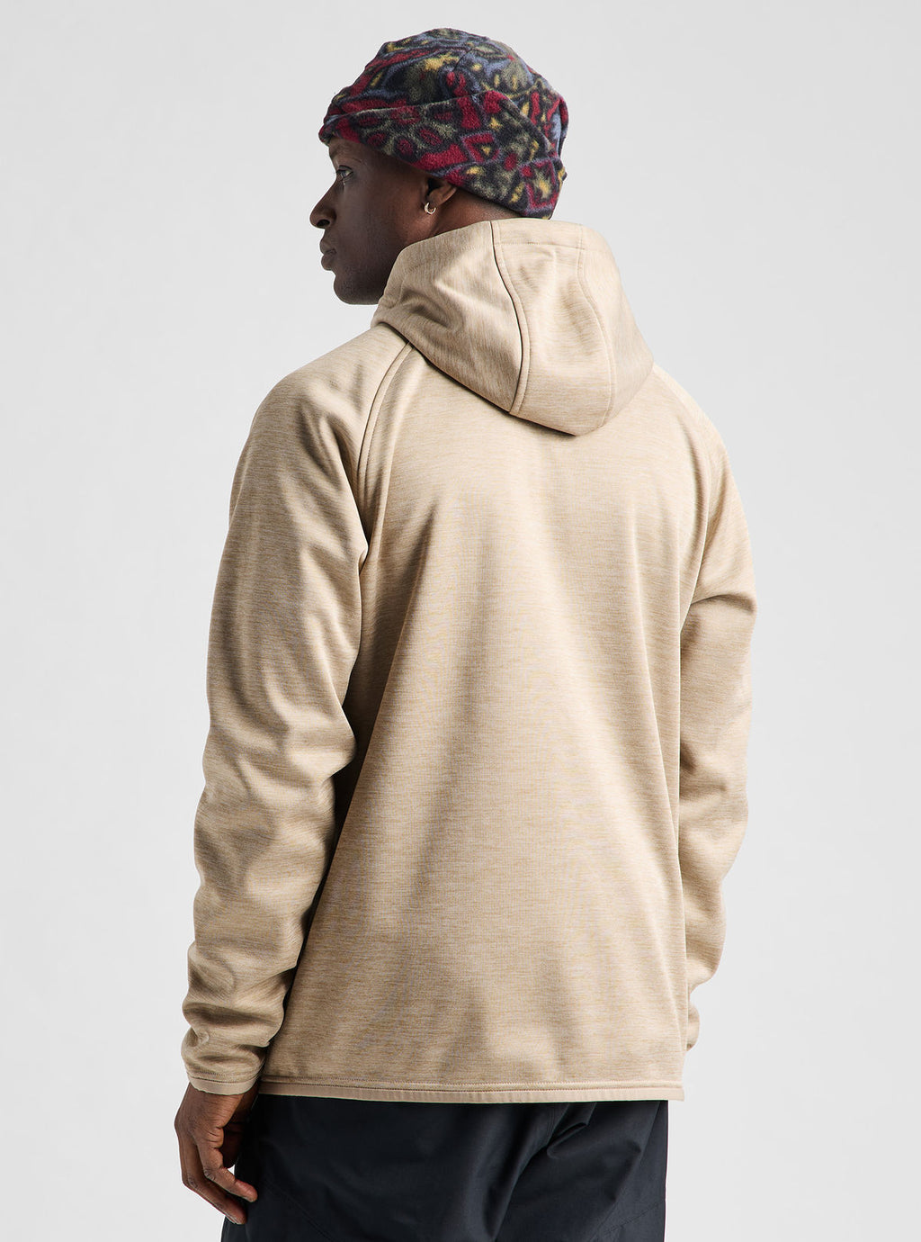 Men's Burton Crown Weatherproof Full-Zip Fleece - Summit Taupe Heather - Burton Full Zip Apparel - alternate view 5