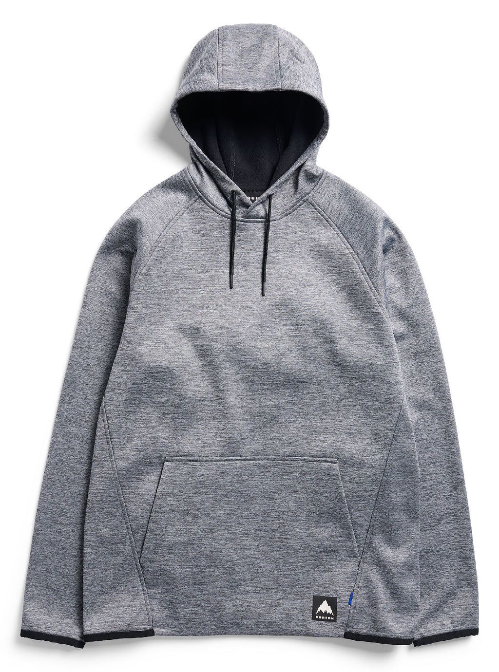 Men's Burton Crown Weatherproof Pullover Fleece - True Black Heather - Burton Pullover Hoodie Apparel