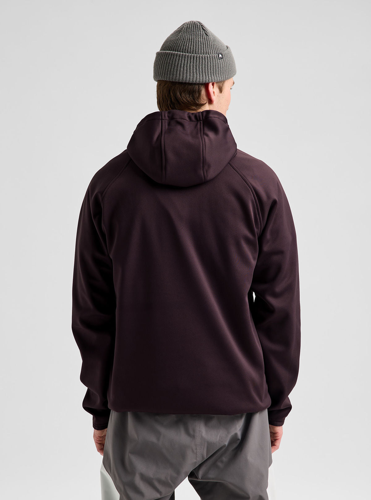 Men's Burton Crown Weatherproof Pullover Fleece - Bear Hug Brown - Burton Pullover Hoodie Apparel - alternate view 4