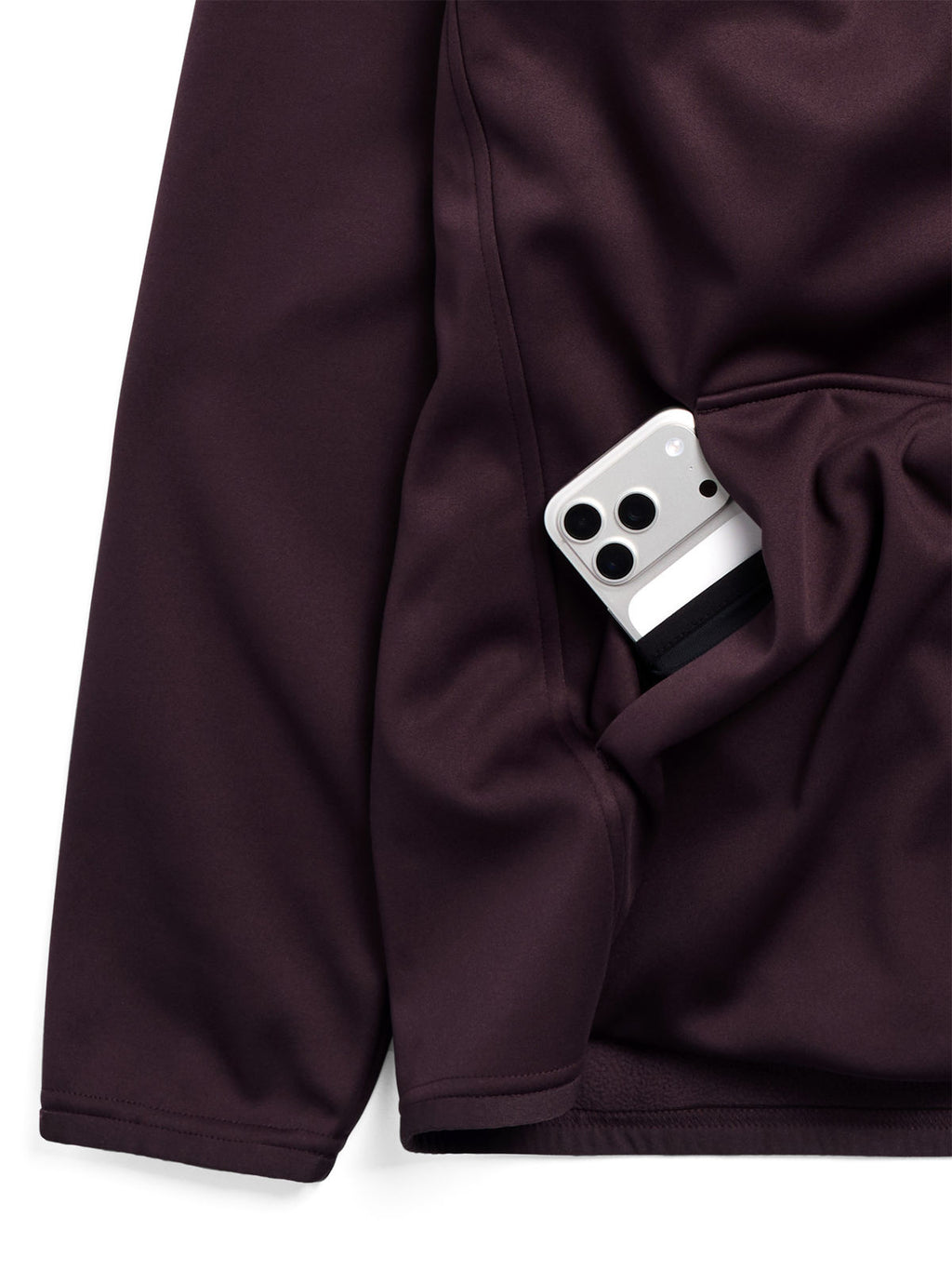 Men's Burton Crown Weatherproof Pullover Fleece - Bear Hug Brown - Burton Pullover Hoodie Apparel - alternate view 5