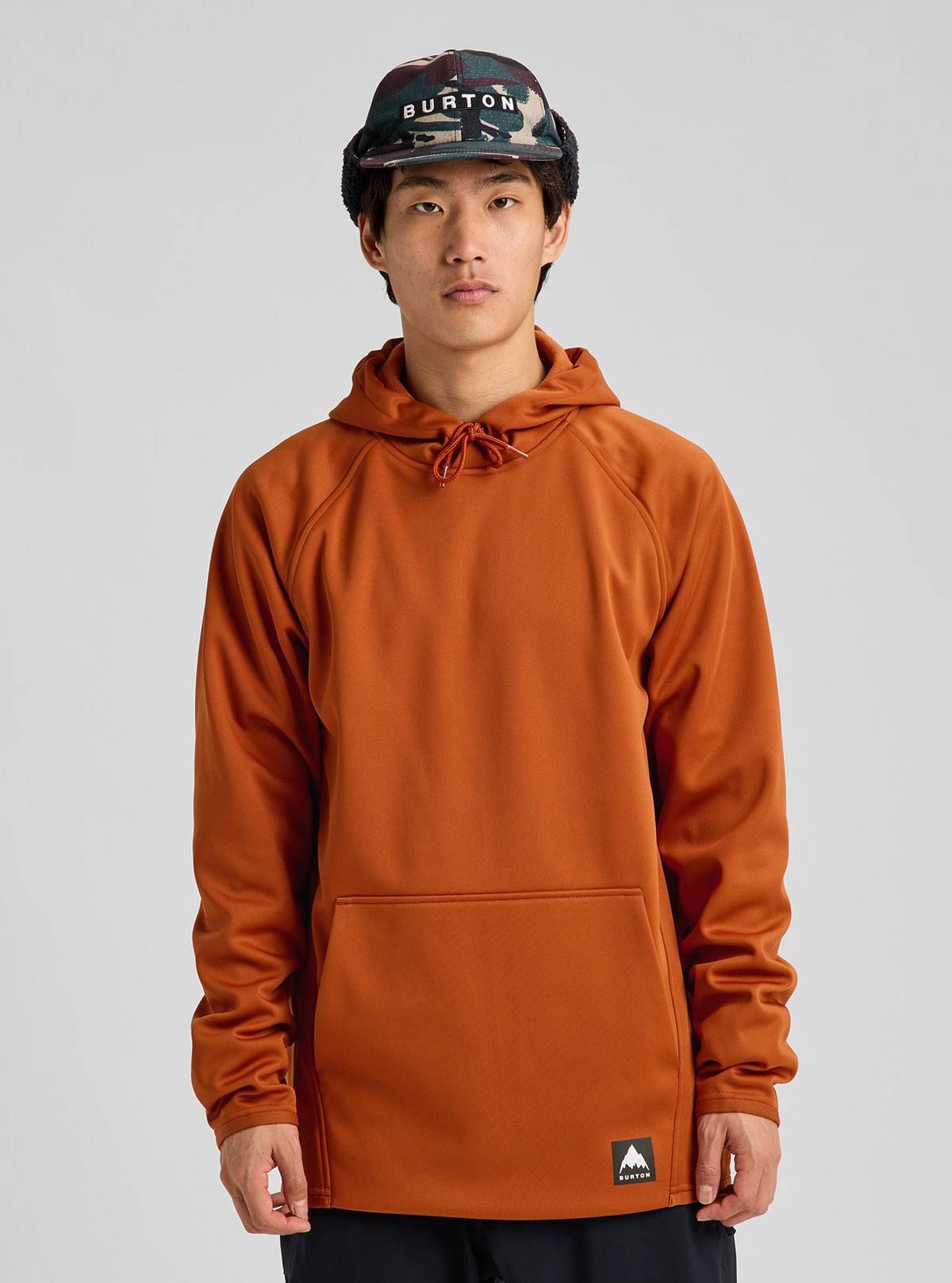 Men's Burton Crown Weatherproof Pullover Fleece - Spiced Chai - Burton Pullover Hoodie Apparel - alternate view 3