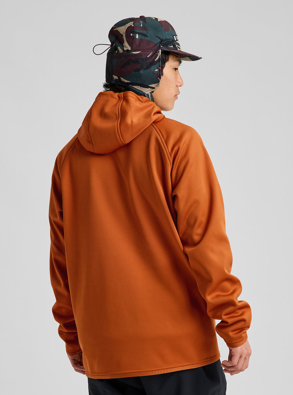 Men's Burton Crown Weatherproof Pullover Fleece - Spiced Chai - Burton Pullover Hoodie Apparel - alternate view 4