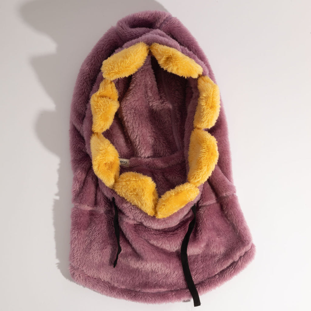 Kids' Coal Ridge Hood - Purple Flower - Coal Neckwear - alternate view 2