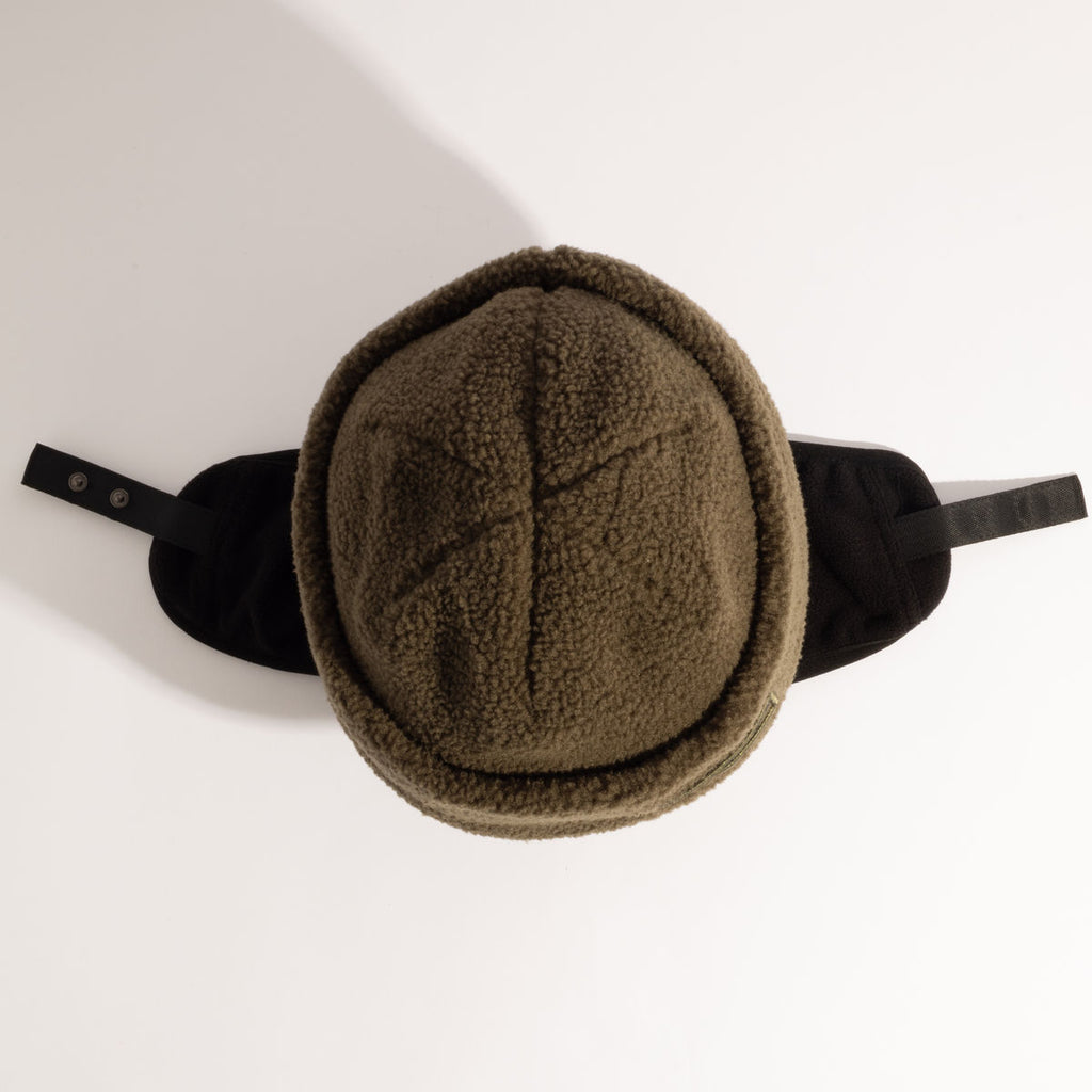 Coal Kazu 777 Earflap Beanie - Olive - Coal Beanies - alternate view 2