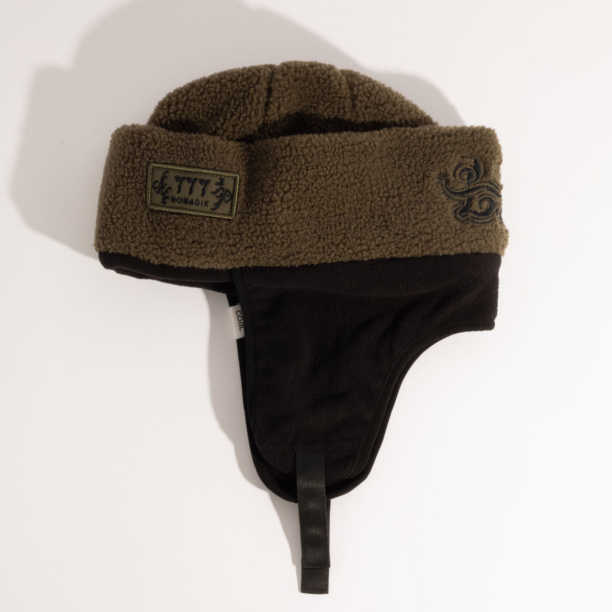 Coal Kazu 777 Earflap Beanie - Olive - Coal Beanies - alternate view 3