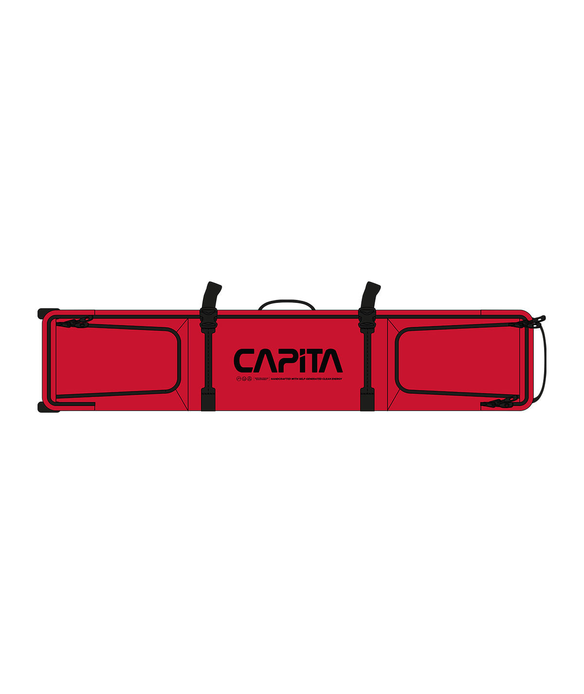 Capita Wheeled Board Bag - Red - Capita Equipment Bags