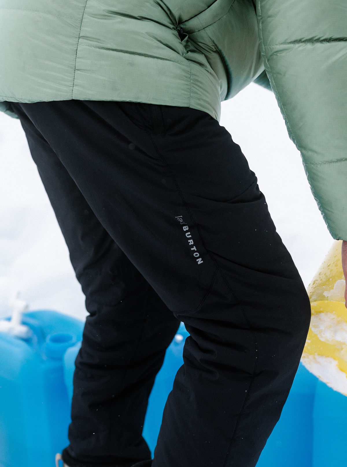 Men's Burton [ak] Helium Stretch Insulated Pants - True Black - Burton Pants Mid - alternate view 4