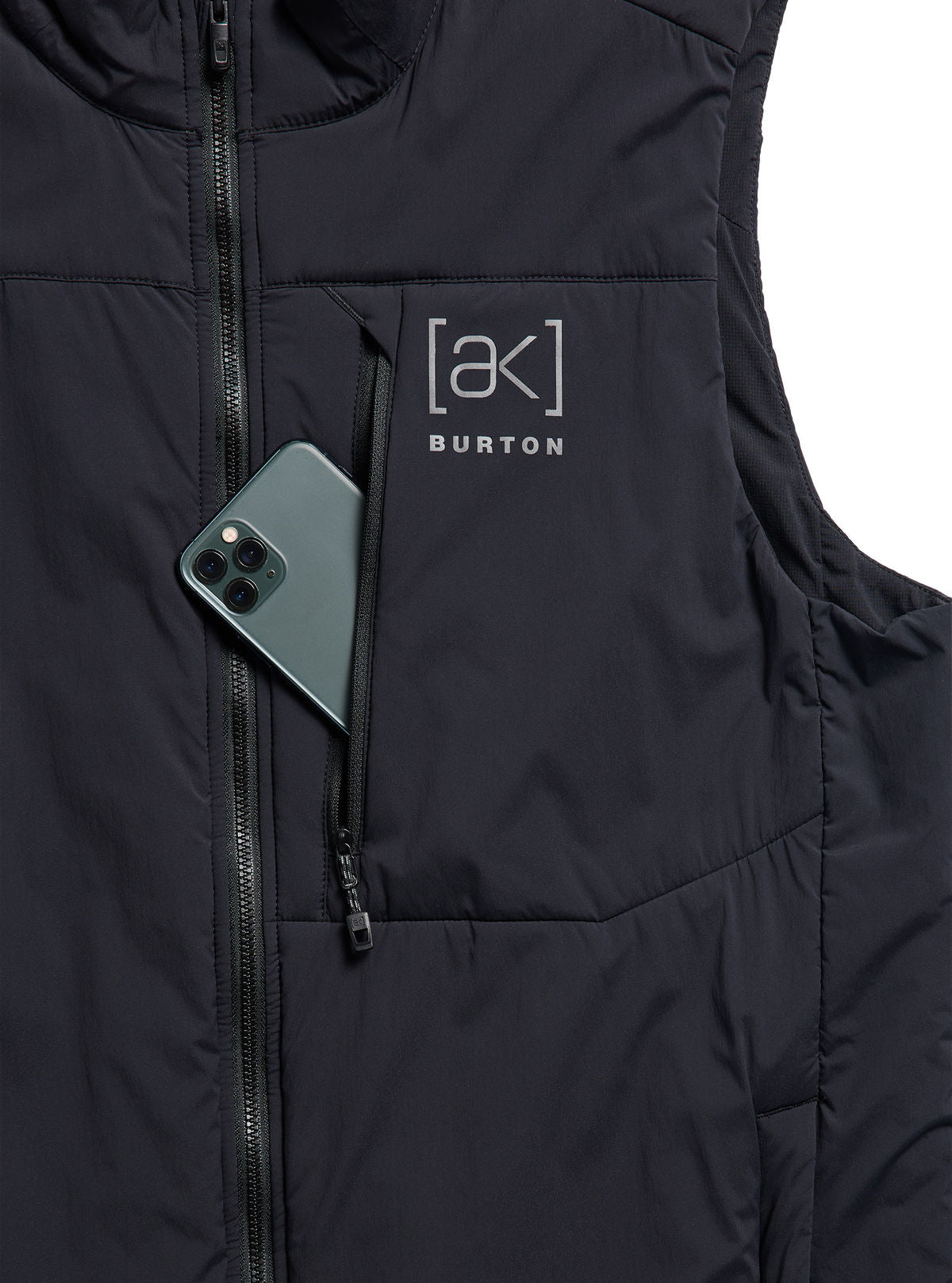 Men's Burton [ak] Helium Stretch Insulated Vest - True Black - Burton Vest Mid - alternate view 6