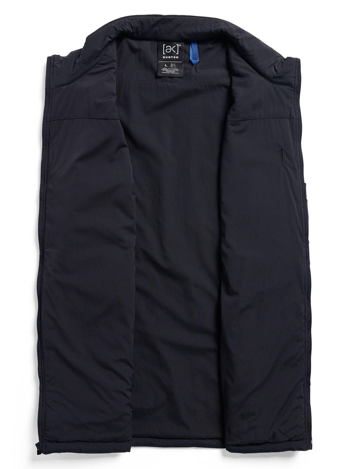Men's Burton [ak] Helium Stretch Insulated Vest - True Black - Burton Vest Mid - alternate view 8