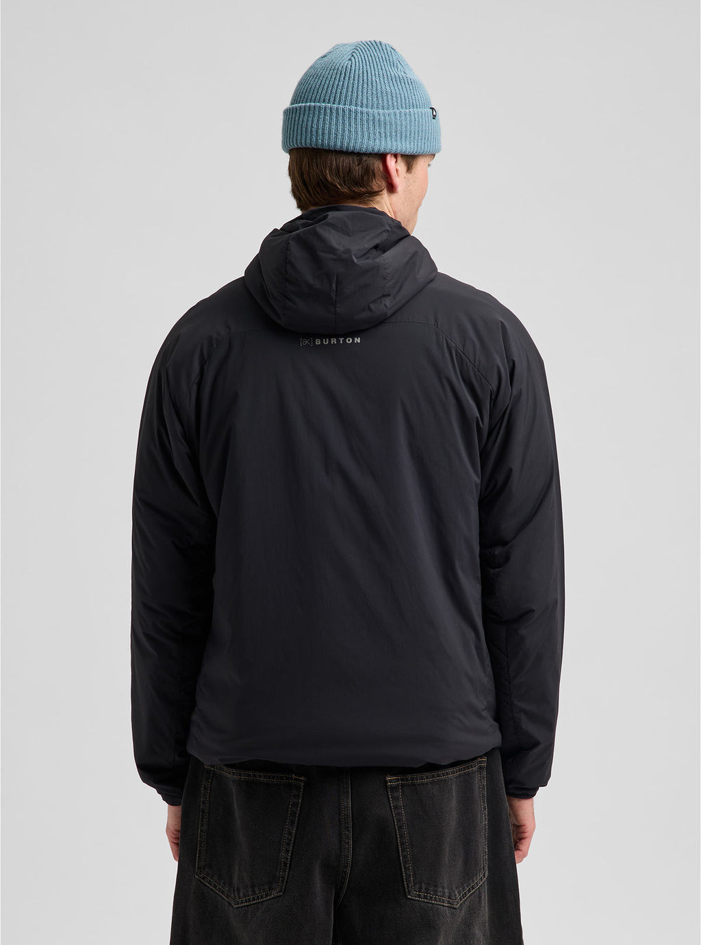 Men's Burton [ak] Helium Hooded Stretch Insulated Jacket - True Black - Burton Jacket Mid - alternate view 4