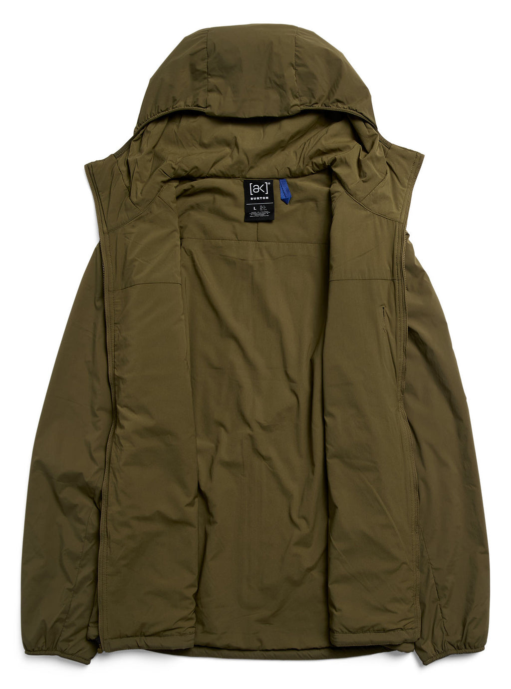Men's Burton [ak] Helium Hooded Stretch Insulated Jacket - Dried Moss - Burton Jacket Mid - alternate view 8