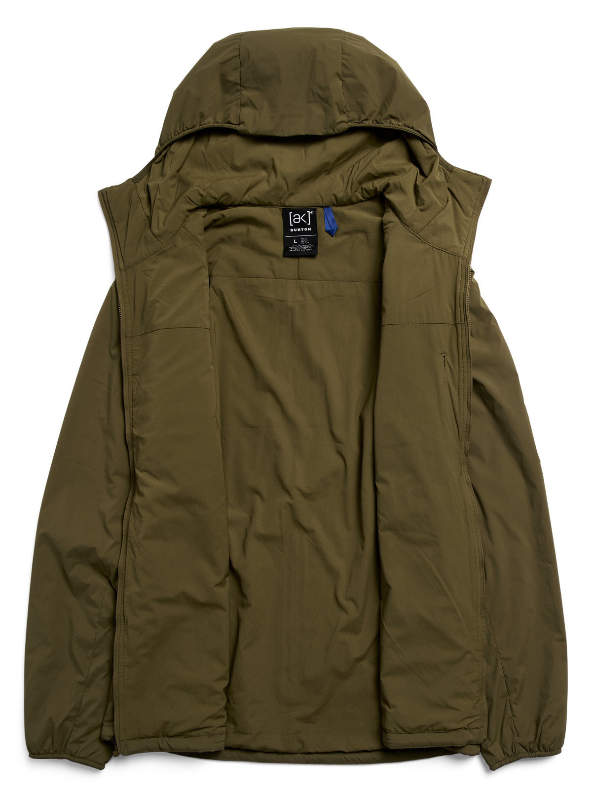Men's Burton [ak] Helium Hooded Stretch Insulated Jacket - Dried Moss - Burton Jacket Mid - alternate view 8