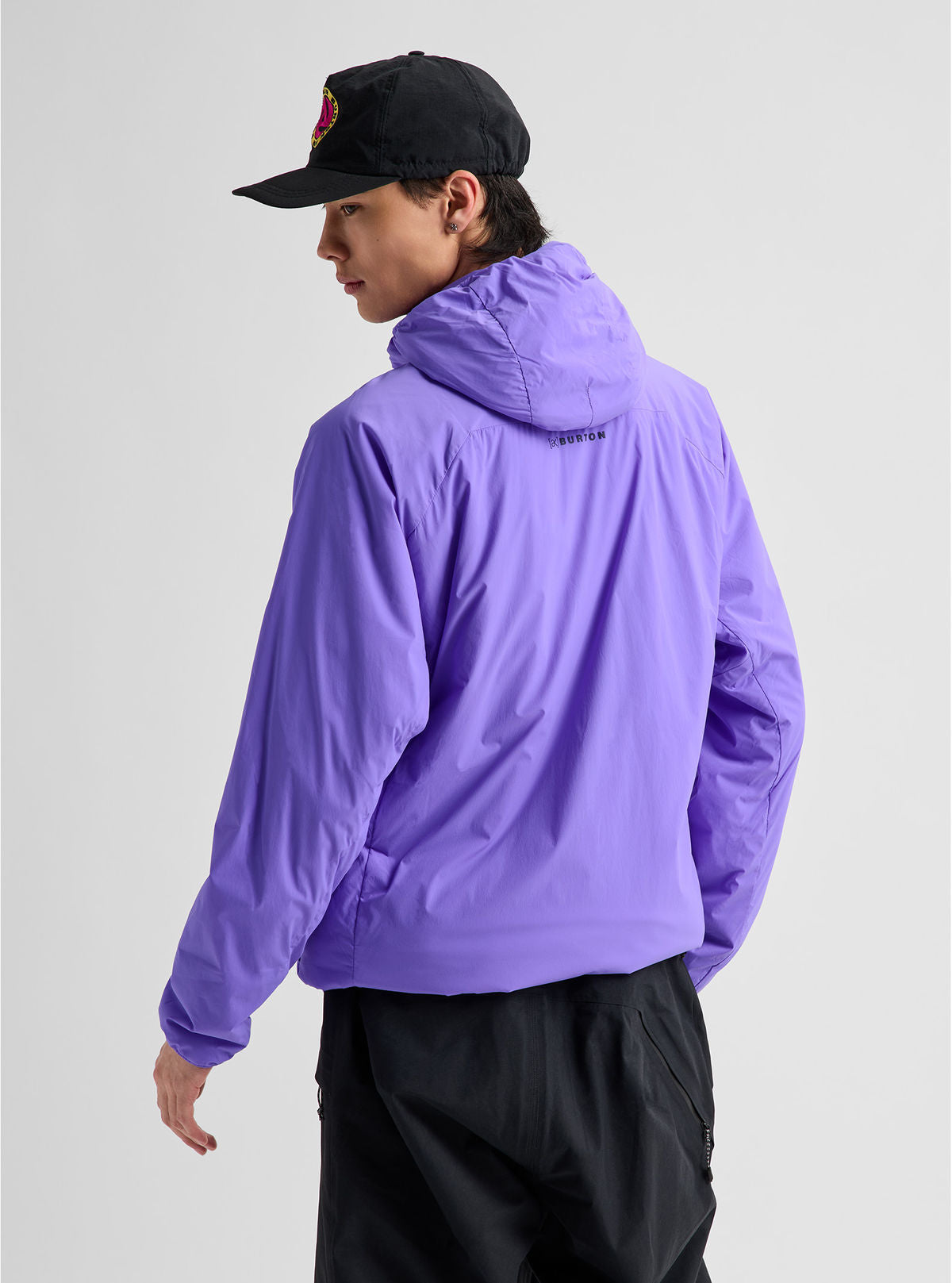 Men's Burton [ak] Helium Hooded Stretch Insulated Jacket - Purple Voltage - Burton Jacket Mid - alternate view 4