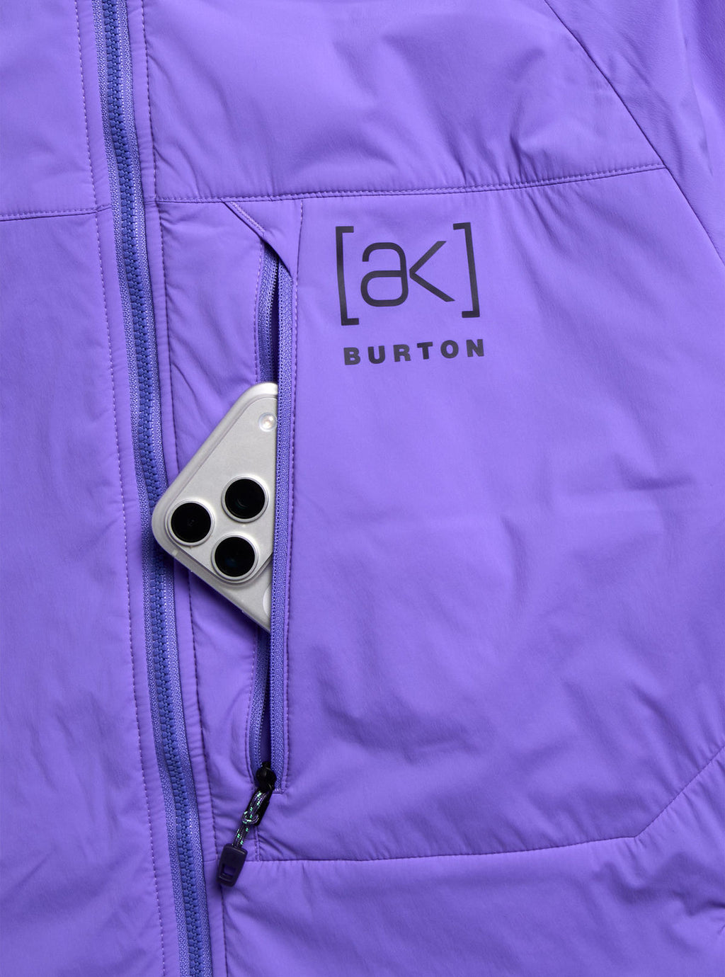 Men's Burton [ak] Helium Hooded Stretch Insulated Jacket - Purple Voltage - Burton Jacket Mid - alternate view 5
