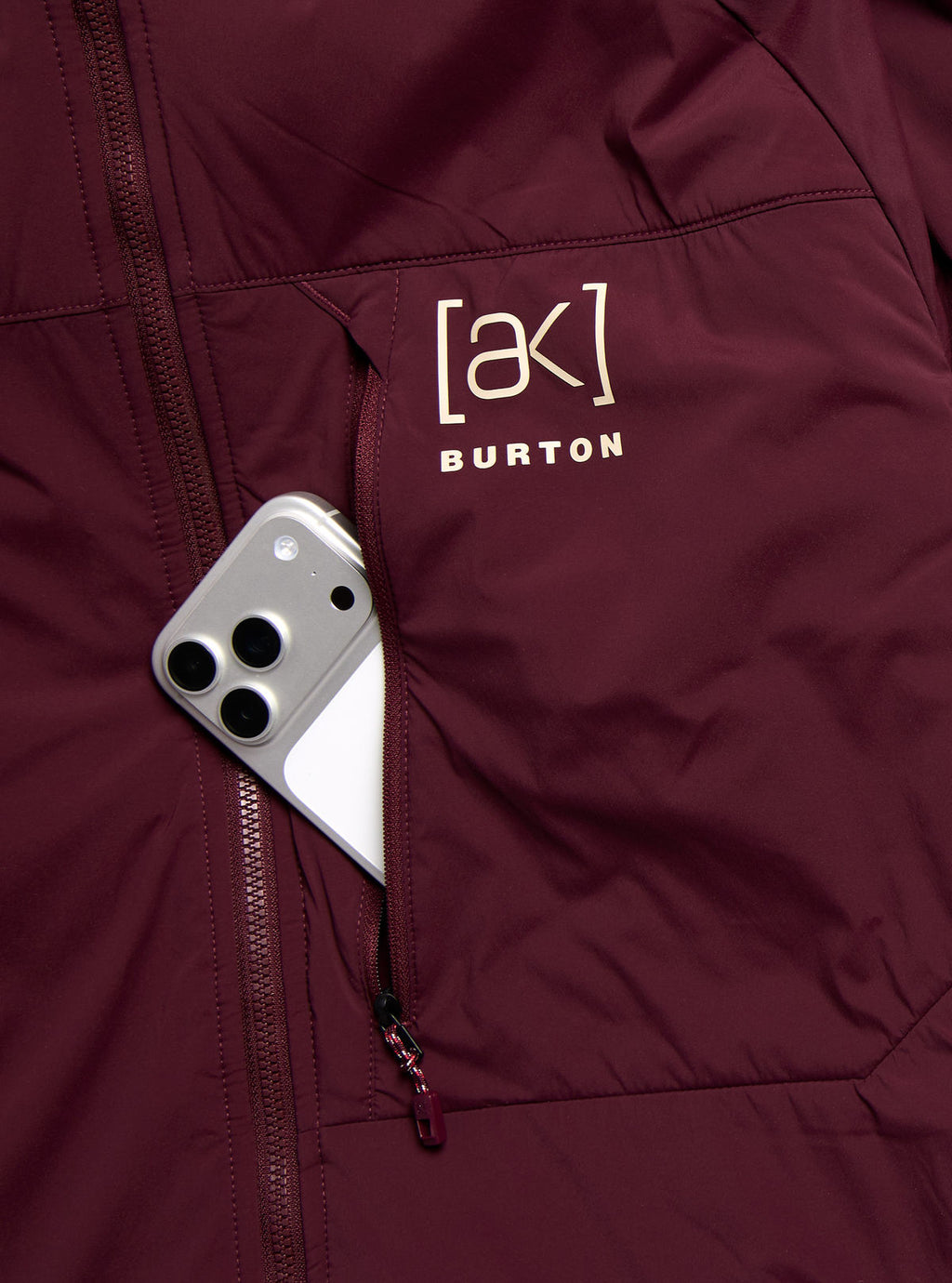 Men's Burton [ak] Helium Hooded Stretch Insulated Jacket - Rum Raisin - Burton Jacket Mid - alternate view 5