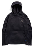 Kids' Burton Crown Weatherproof Fleece Pullover - True Black - Burton Pullover Hoodie Apparel