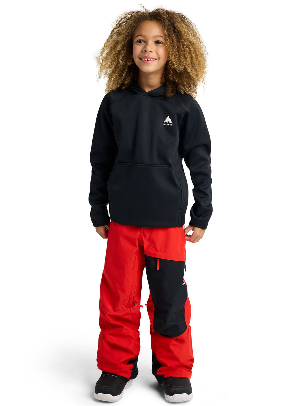 Kids' Burton Crown Weatherproof Fleece Pullover - True Black - Burton Pullover Hoodie Apparel - alternate view 8