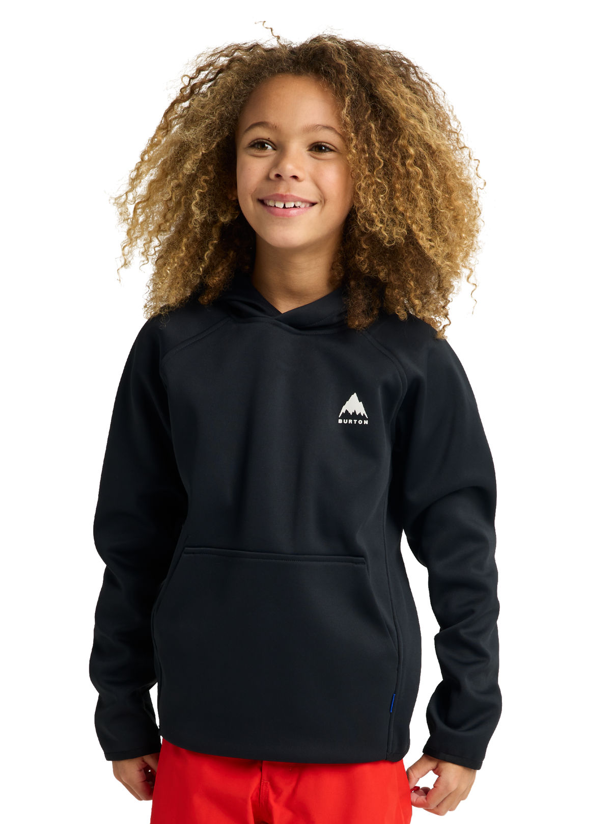 Kids' Burton Crown Weatherproof Fleece Pullover - True Black - Burton Pullover Hoodie Apparel - alternate view 6
