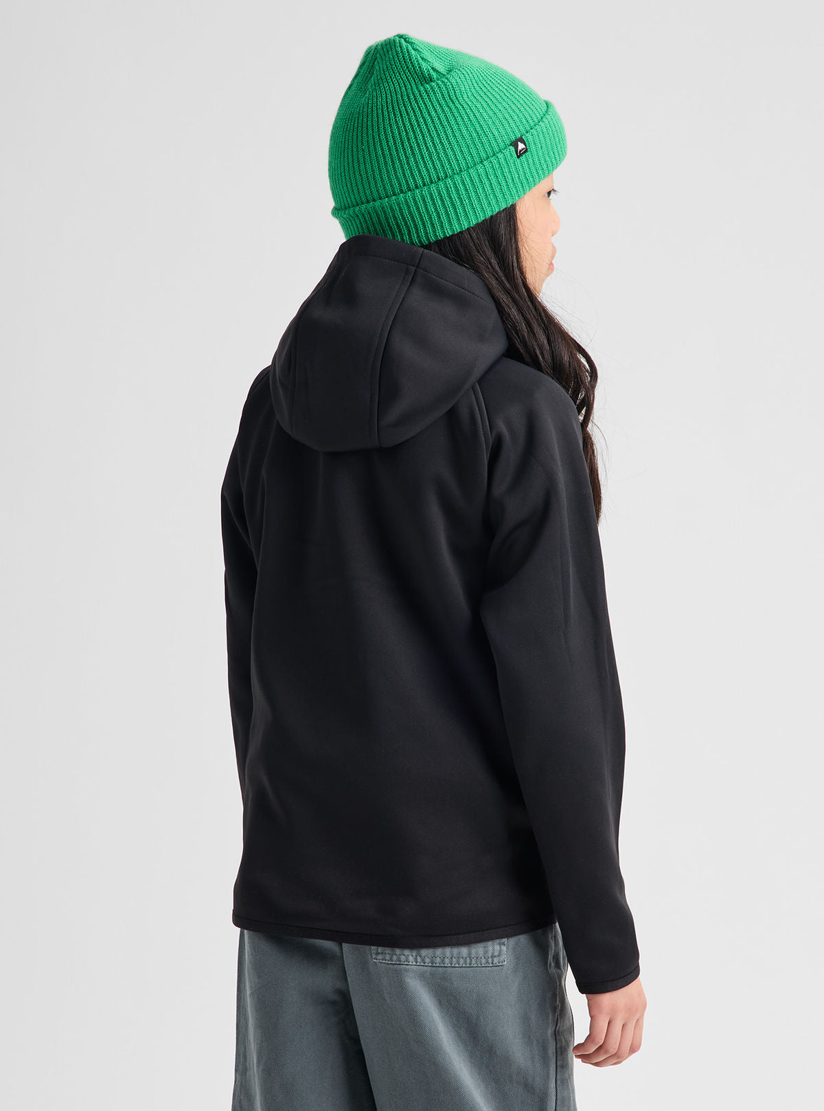 Kids' Burton Crown Weatherproof Fleece Pullover - True Black - Burton Pullover Hoodie Apparel - alternate view 4