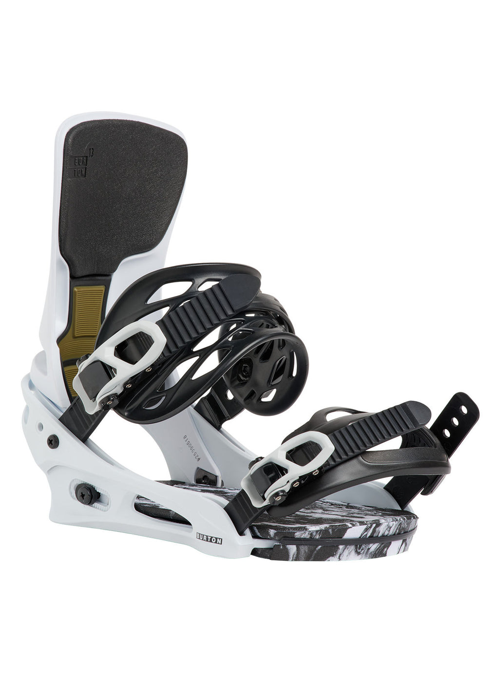 Men's Burton Cartel X Re:Flex Snowboard Bindings - White - Burton Bindings Strap - alternate view 2