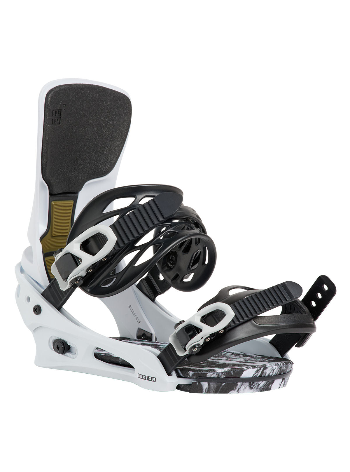 Men's Burton Cartel X Re:Flex Snowboard Bindings - White - Burton Bindings Strap - alternate view 2