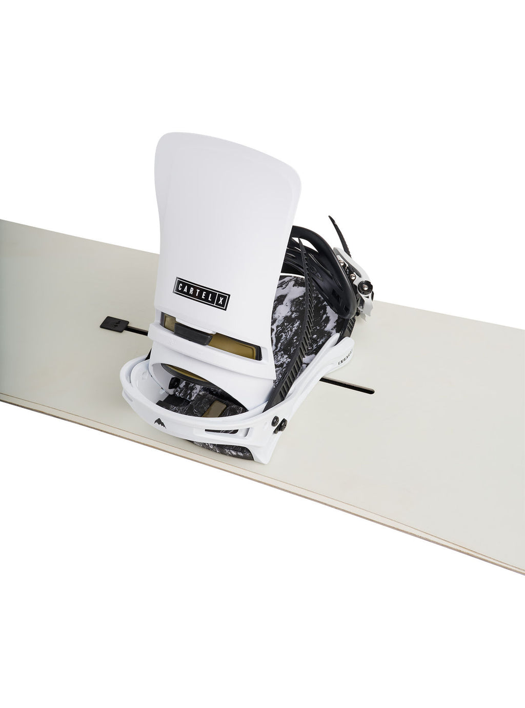 Men's Burton Cartel X Re:Flex Snowboard Bindings - White - Burton Bindings Strap - alternate view 6