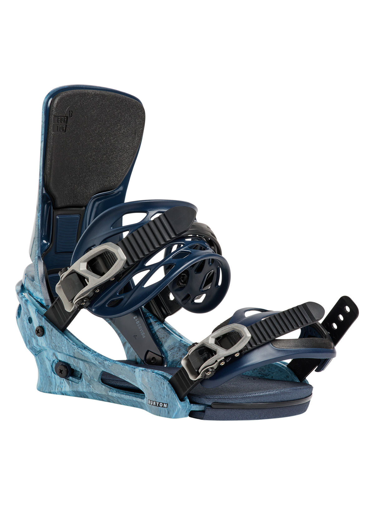 Men's Burton Cartel X Re:Flex Snowboard Bindings - Marbled Stone - Burton Bindings Strap - alternate view 2