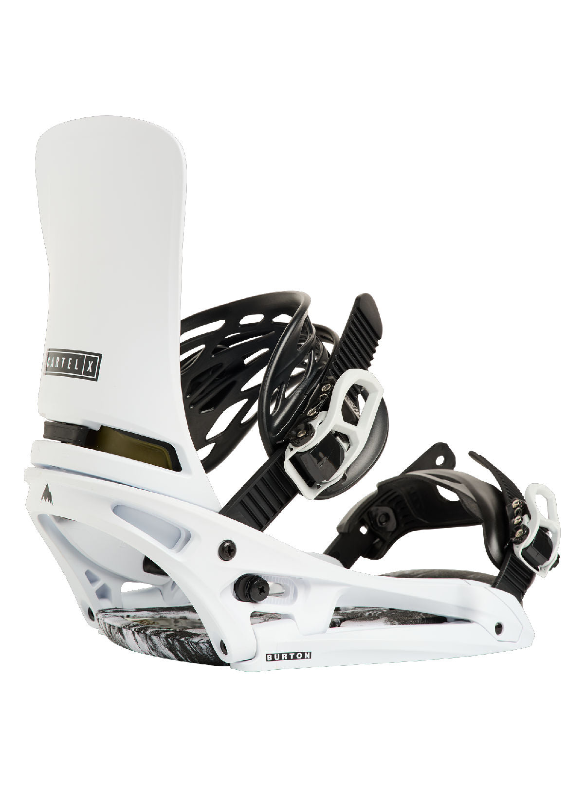 Men's Burton Cartel X EST Snowboard Bindings - White - Burton Bindings Strap