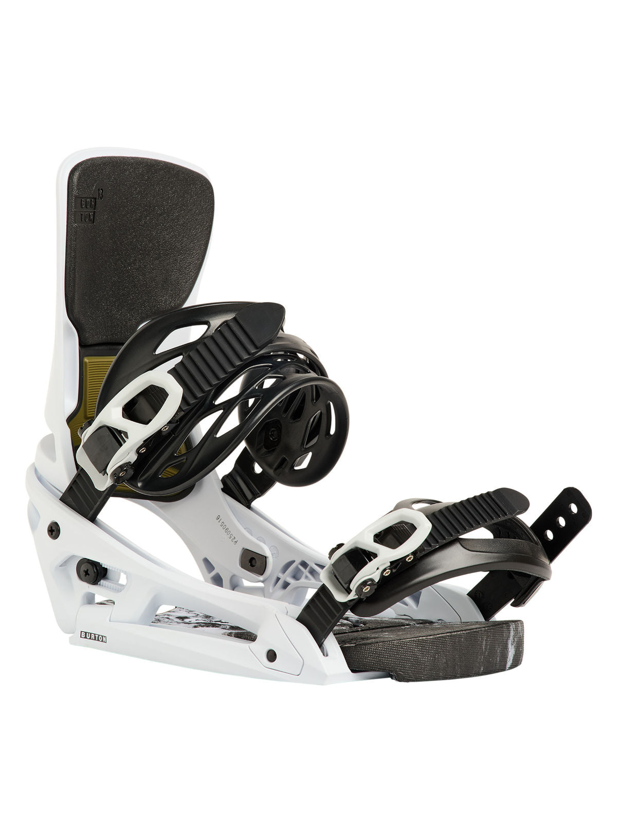 Men's Burton Cartel X EST Snowboard Bindings - White - Burton Bindings Strap - alternate view 2